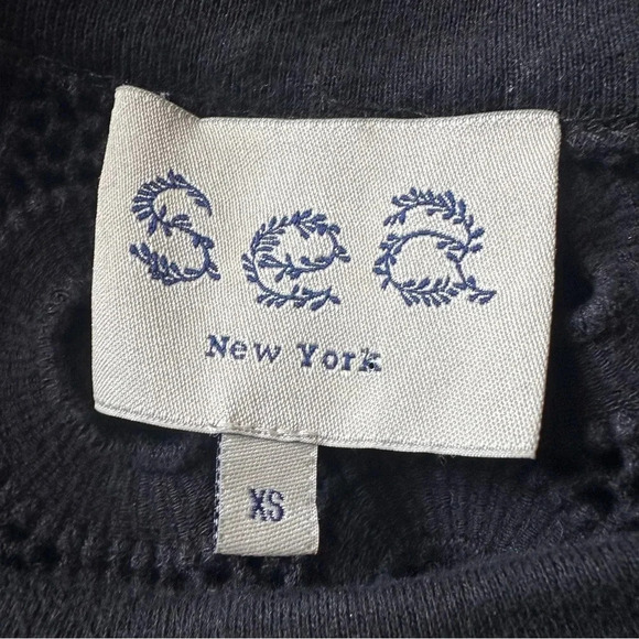 SEA NEW YORK Eyelet Pullover Sweatshirt Size XS - Picture 4 of 7